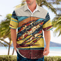 Skateboarding Raccoon Eating Pizza Hawaiian Shirt Retro Cartoon Skating Claw Rip Grunge Aesthetic