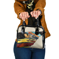 Skateboarding Raccoon Eating Pizza Shoulder Handbag Retro Cartoon Skating Claw Rip Grunge Aesthetic