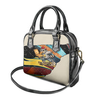 Skateboarding Raccoon Eating Pizza Shoulder Handbag Retro Cartoon Skating Claw Rip Grunge Aesthetic