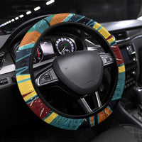 Skateboarding Raccoon Eating Pizza Steering Wheel Cover Retro Cartoon Skating Claw Rip Grunge Aesthetic