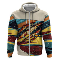 Skateboarding Raccoon Eating Pizza Zip Hoodie Retro Cartoon Skating Claw Rip Grunge Aesthetic