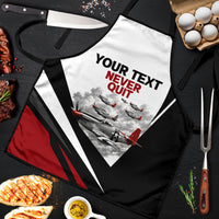 Personalized Tuskegee Airmen Apron Red Tails P-51 Mustang WWII Aviation Never Quit
