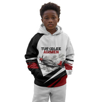 Personalized Tuskegee Airmen Kid Hoodie Red Tails P-51 Mustang WWII Aviation Never Quit