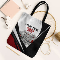 Personalized Tuskegee Airmen Tote Bag Red Tails P-51 Mustang WWII Aviation Never Quit