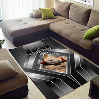 Personalized Tuskegee Airmen Area Rug Vintage WWII Aviation History Graphic Art