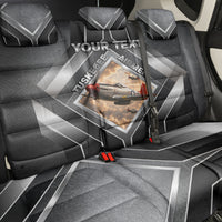 Personalized Tuskegee Airmen Back Car Seat Cover Vintage WWII Aviation History Graphic Art