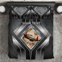 Personalized Tuskegee Airmen Bedding Set Vintage WWII Aviation History Graphic Art