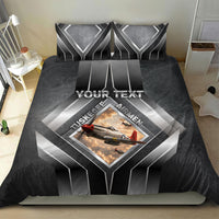 Personalized Tuskegee Airmen Bedding Set Vintage WWII Aviation History Graphic Art