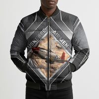 Personalized Tuskegee Airmen Bomber Puffer Jacket Vintage WWII Aviation History Graphic Art