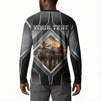 Personalized Tuskegee Airmen Button Sweatshirt Vintage WWII Aviation History Graphic Art