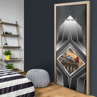 Personalized Tuskegee Airmen Door Cover Vintage WWII Aviation History Graphic Art