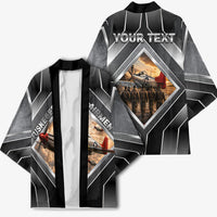 Personalized Tuskegee Airmen Kimono Vintage WWII Aviation History Graphic Art