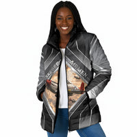 Personalized Tuskegee Airmen Padded Jacket Vintage WWII Aviation History Graphic Art