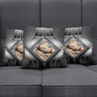 Personalized Tuskegee Airmen Pillow Cover Vintage WWII Aviation History Graphic Art