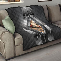 Personalized Tuskegee Airmen Quilt Vintage WWII Aviation History Graphic Art