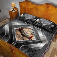 Personalized Tuskegee Airmen Quilt Bed Set Vintage WWII Aviation History Graphic Art