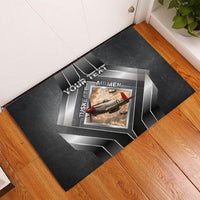 Personalized Tuskegee Airmen Rubber Doormat Vintage WWII Aviation History Graphic Art
