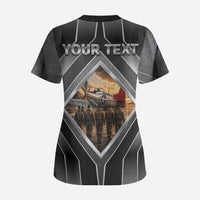 Personalized Tuskegee Airmen Scrub Top Vintage WWII Aviation History Graphic Art