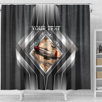 Personalized Tuskegee Airmen Shower Curtain Vintage WWII Aviation History Graphic Art