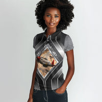 Personalized Tuskegee Airmen Women Polo Shirt Vintage WWII Aviation History Graphic Art