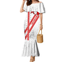 Switzerland Flag Family Matching Mermaid Dress and Hawaiian Shirt Swiss Map Red-White Distressed - Wonder Print Shop