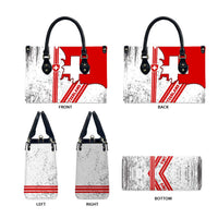 Switzerland Flag Leather Bag Swiss Map Red-White Distressed - Wonder Print Shop