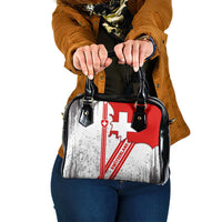 Switzerland Flag Shoulder Handbag Swiss Map Red-White Distressed - Wonder Print Shop
