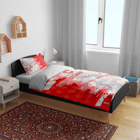 Switzerland Flag Bedding Set with Camo Red White Sportswear with Swiss Cross Shield - Wonder Print Shop
