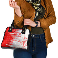 Switzerland Flag Shoulder Handbag with Camo Red White Sportswear with Swiss Cross Shield - Wonder Print Shop