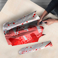 Switzerland Flag Umbrella with Camo Red White Sportswear with Swiss Cross Shield - Wonder Print Shop