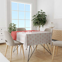 Switzerland Map Scratch Claw Swiss Flag Tablecloth with Vertical Text - Wonder Print Shop