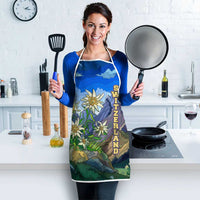 Edelweiss Flower Switzerland Mountain Apron - Wonder Print Shop