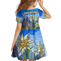 Edelweiss Flower Switzerland Mountain Family Matching Off Shoulder Maxi Dress and Hawaiian Shirt - Wonder Print Shop