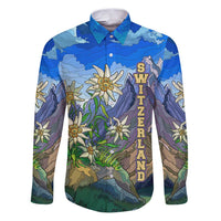 Edelweiss Flower Switzerland Mountain Family Matching Puletasi and Hawaiian Shirt - Wonder Print Shop