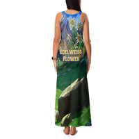 Edelweiss Flower Switzerland Mountain Family Matching Tank Maxi Dress and Hawaiian Shirt - Wonder Print Shop