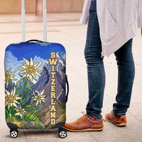 Edelweiss Flower Switzerland Mountain Luggage Cover - Wonder Print Shop
