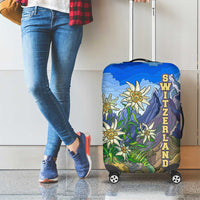 Edelweiss Flower Switzerland Mountain Luggage Cover - Wonder Print Shop