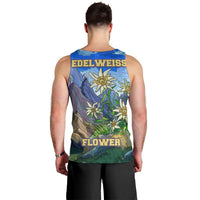 Edelweiss Flower Switzerland Mountain Men Tank Top - Wonder Print Shop