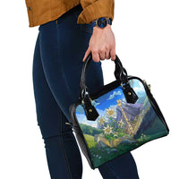 Edelweiss Flower Switzerland Mountain Shoulder Handbag - Wonder Print Shop