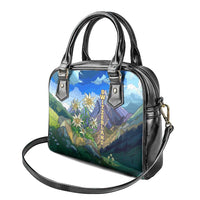 Edelweiss Flower Switzerland Mountain Shoulder Handbag - Wonder Print Shop