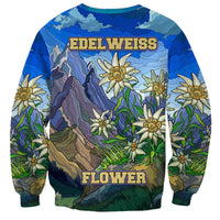 Edelweiss Flower Switzerland Mountain Sweatshirt - Wonder Print Shop