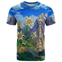Edelweiss Flower Switzerland Mountain T Shirt - Wonder Print Shop