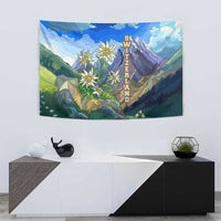 Edelweiss Flower Switzerland Mountain Tapestry - Wonder Print Shop