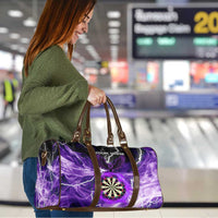 Personalized Purple Lightning Darts Board Travel Bag with Owl Graphic - Wonder Print Shop