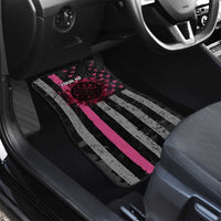 Personalized Pink Ribbon and American Flag Darts Car Mats - Wonder Print Shop