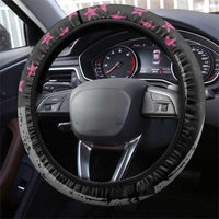 Pink Ribbon and American Flag Darts Steering Wheel Cover - Wonder Print Shop