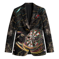 Personalized Skull and Darts Graphic Blazer with Neon Design - Wonder Print Shop
