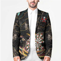 Personalized Skull and Darts Graphic Blazer with Neon Design - Wonder Print Shop