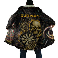 Personalized Skull and Darts Graphic Cloak with Neon Design - Wonder Print Shop