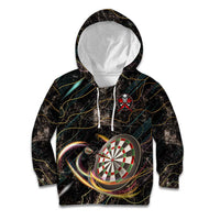 Personalized Skull and Darts Graphic Kid Hoodie with Neon Design - Wonder Print Shop